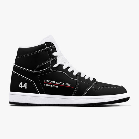 MARK VERDINO High-Top Leather Sneakers - carbon/white