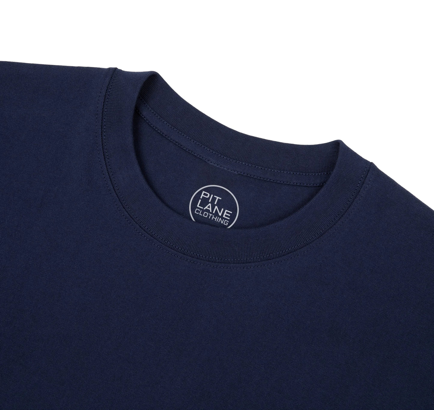 Pit Lane Clothing: Pure Cotton T-Shirt - A Racer's Tee - Graphic Navy