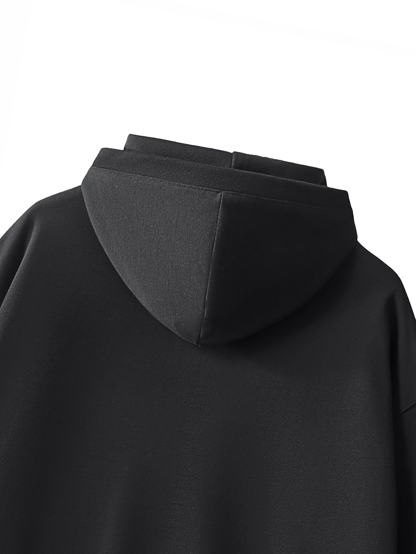 Pit Lane Clothing: Big Hood Half-Zip Fleece Hoodie - carbon