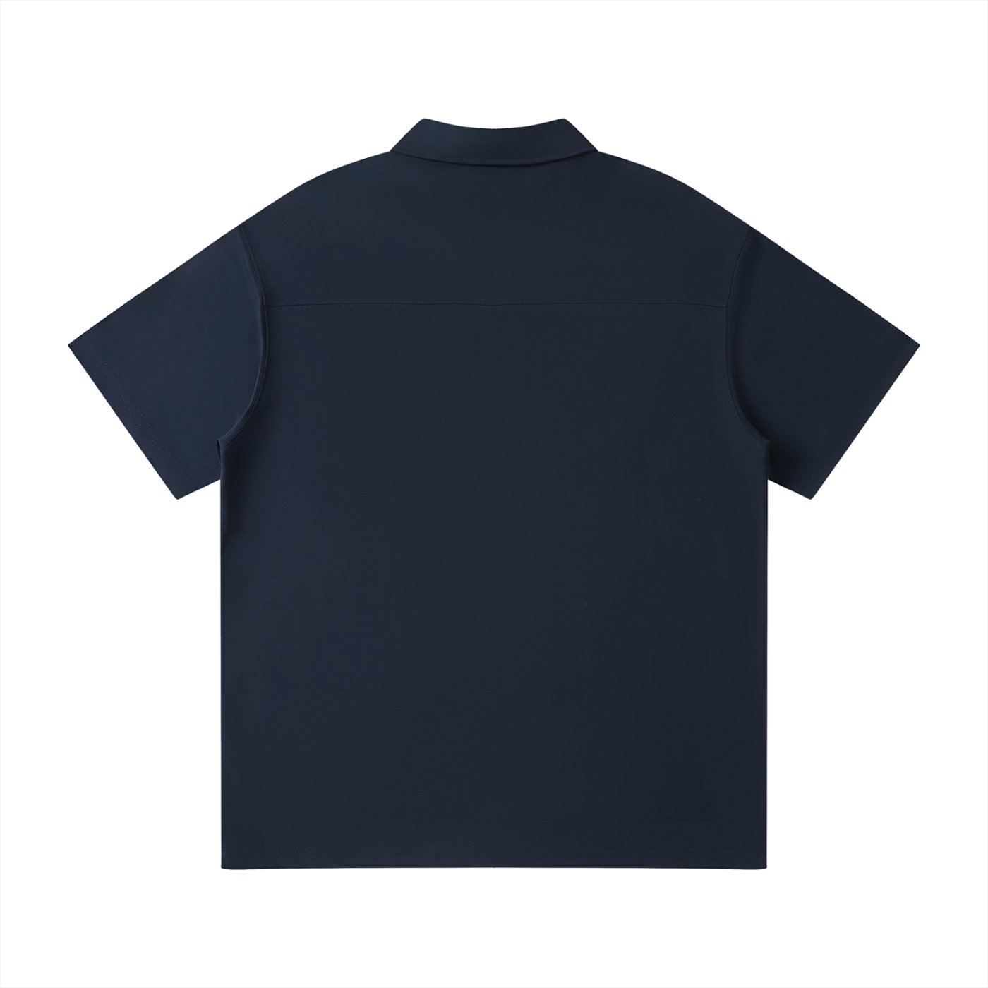 Pit Lane Clothing: Quarter-Zip Polo Shirt - Navy