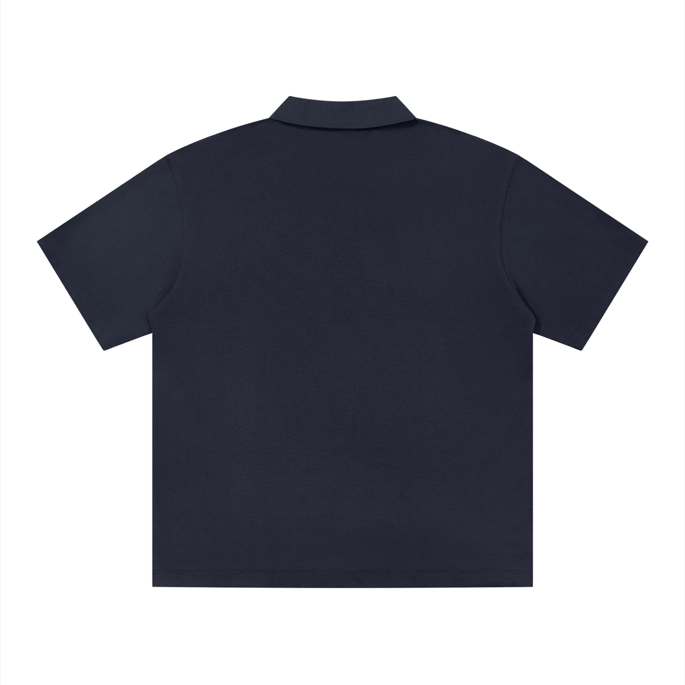 Pit Lane Clothing: Drop Shoulder Polo Shirt - Navy Blue