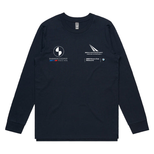 Shannon Cooper Racing Long Sleeve Cotton Tee - AS - Navy