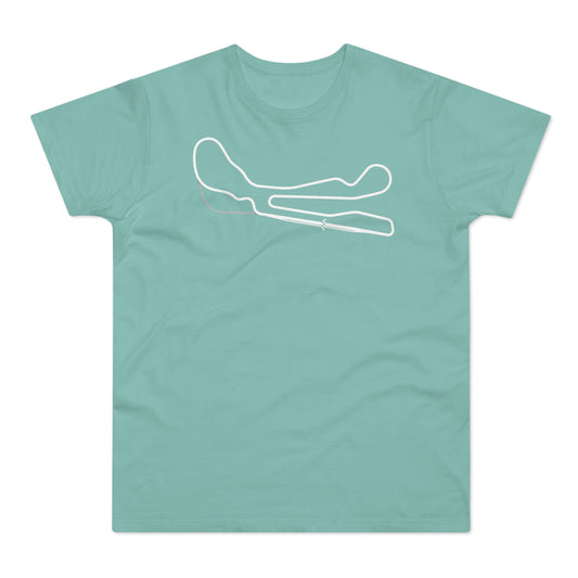 CIRCUITO MIKE G 100% Cotton Tee - Track map - Mint