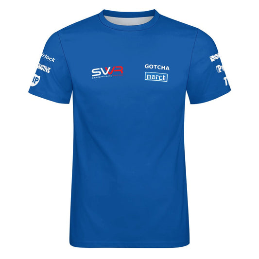 STEVE WILLING F2 Version 3 Cotton T-shirt - blue