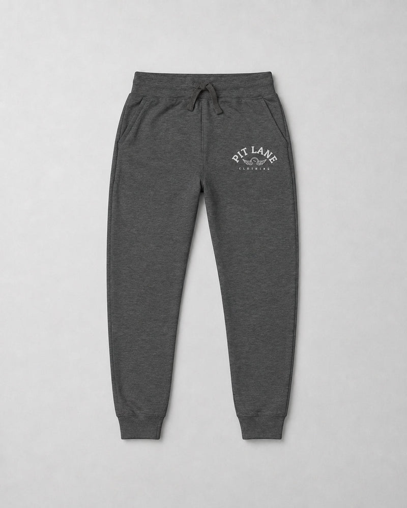 Pit Lane Clothing: Heavyweight Embroidered Fleece Track pants - X 6 COLOURS