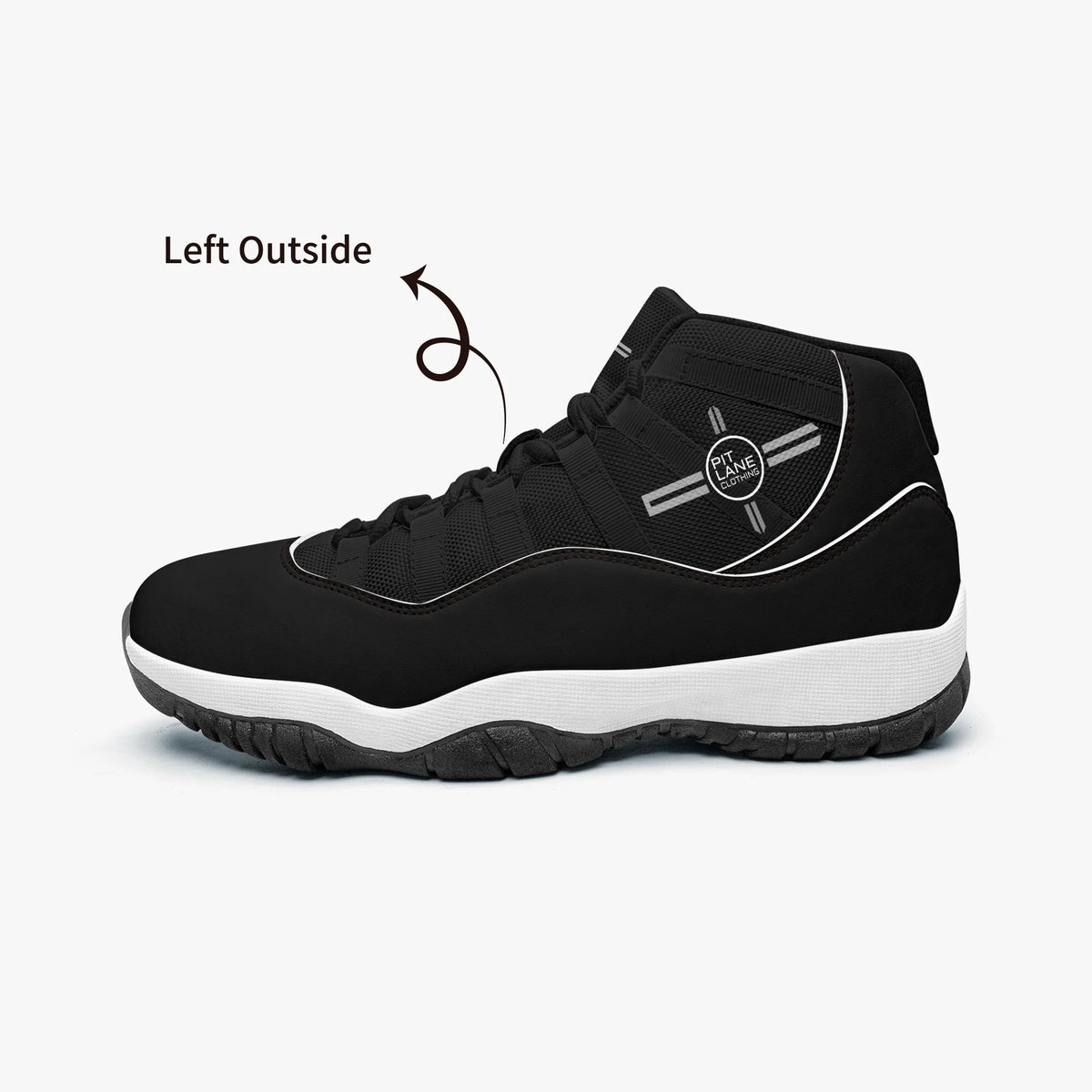 Pit Lane Clothing: ''DownForce' High Top  Track shoe - carbon / black