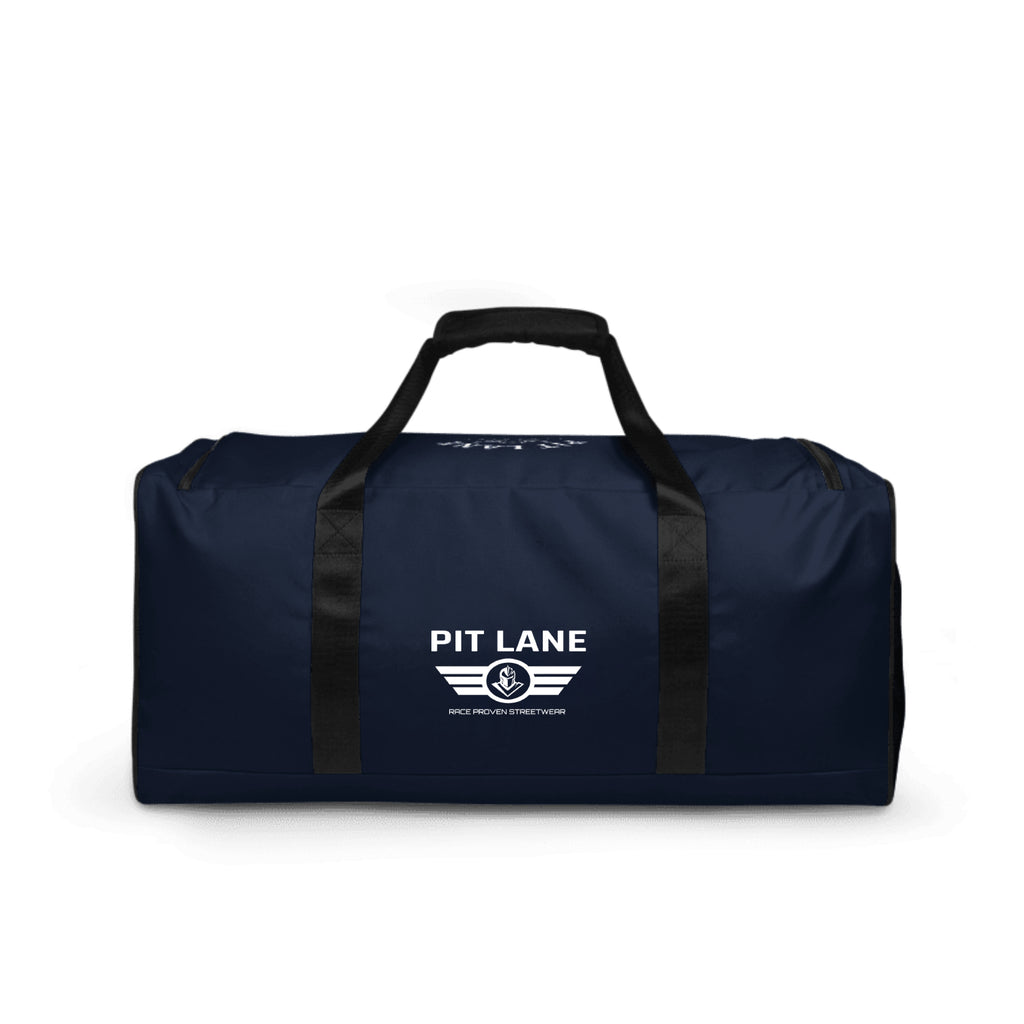 PIT LANE CLOTHING Large Duffle Travel bag - Navy Blue