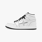 Pit Lane Clothing: Accellerate High Top leather sneakers - Black stitch