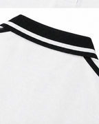 Contrast Piping Polo Shirt - White