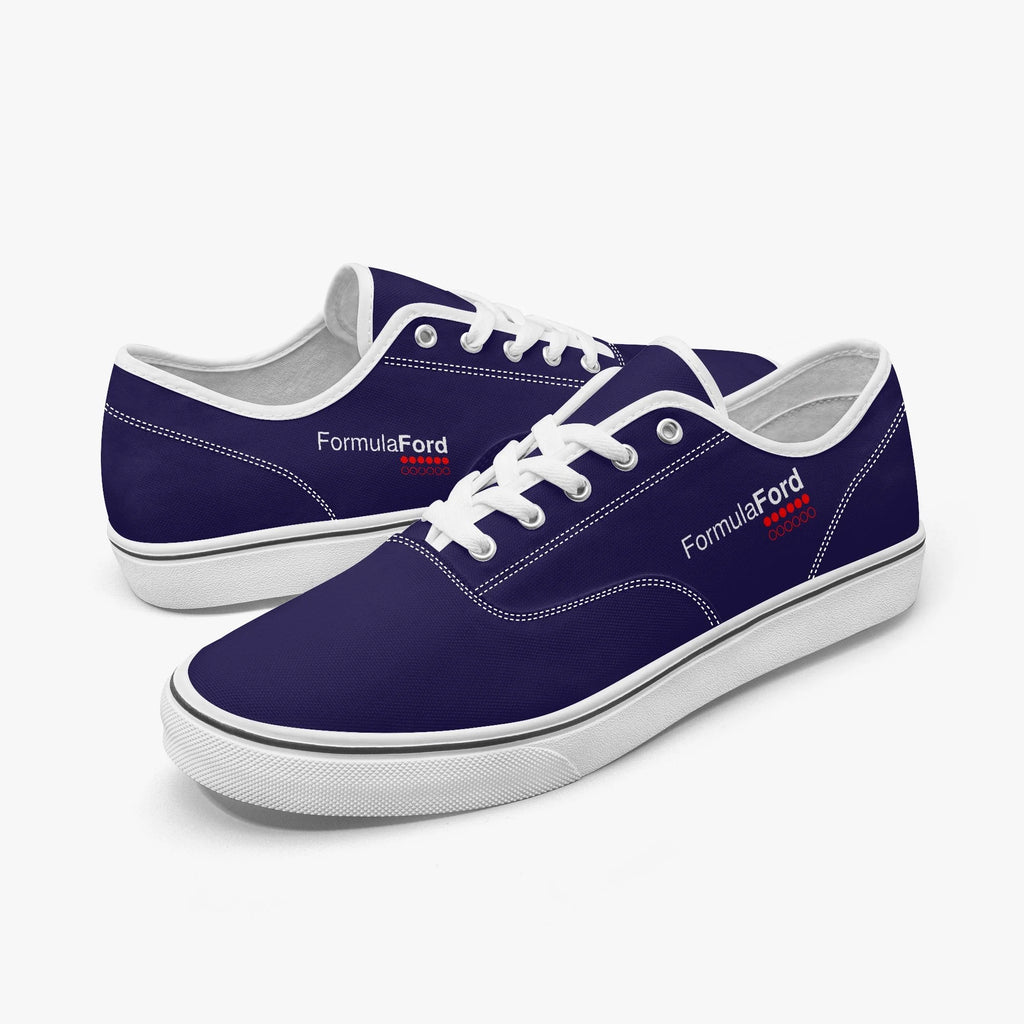 Formula Ford Official Classic Low Top Canvas Skate shoes - Navy white