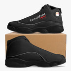 Formula Ford Official 'Shark'  High Top Leather sneakers - Full carbon / black
