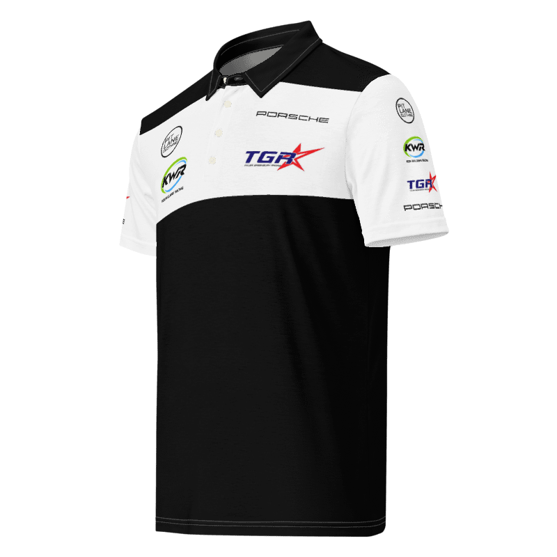 Pit Lane Clothing: KOBI WILLIAMS RACING Premium Polo shirt 12 - Black back