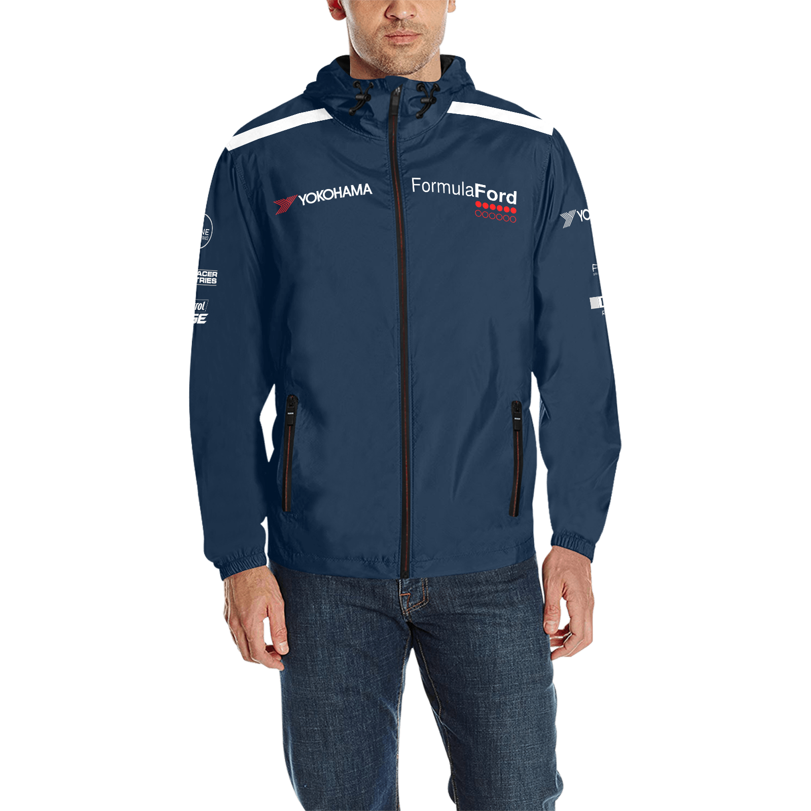 Formula Ford Australia Official - Quilted Waterporoof jacket - Navy