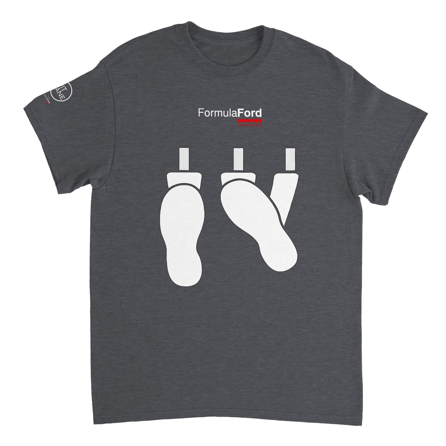 FORMULA FORD Official Heavyweight 100% Cotton Heel + Toe T-shirt - Titanium Dark