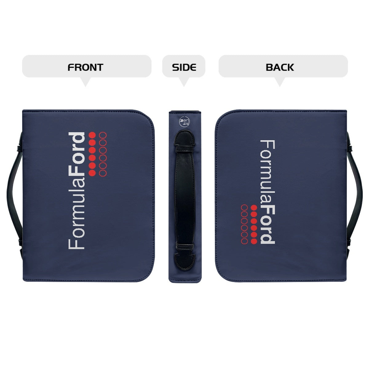 FORMULA FORD Official Leather - Licence, Phone and Documents Holder - Navy - 4 SIZES
