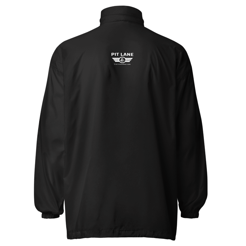 Pit Lane Clothing: Embroidered Waterproof Spray jacket - Black
