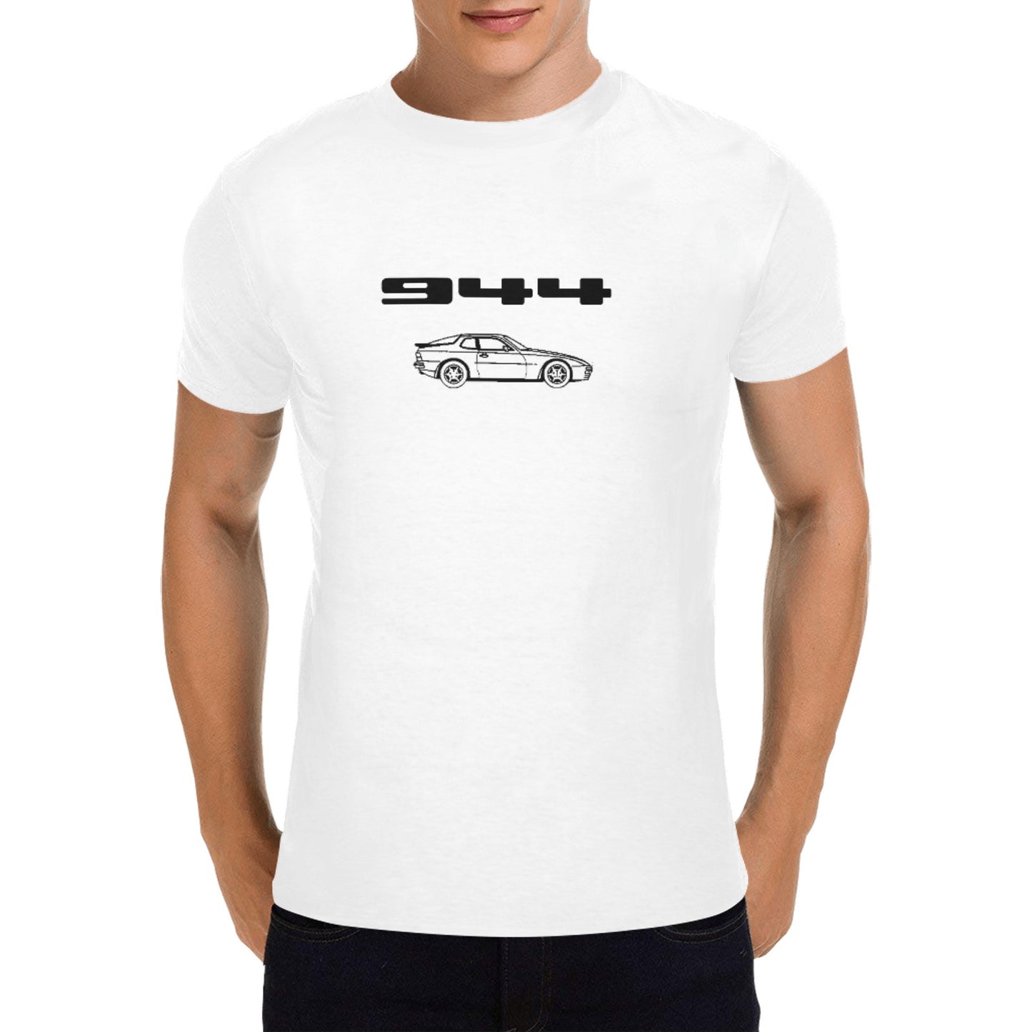 944 CHALLENGE 100% cotton 944 name straight T-shirt - circuit white - Fitted