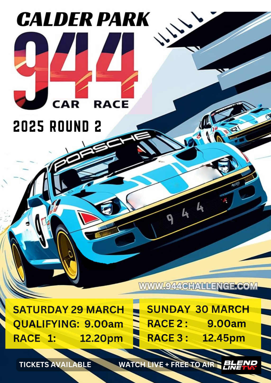 944 Challenge Series Official Event Poster - 2025 ROUND 2 - CALDER