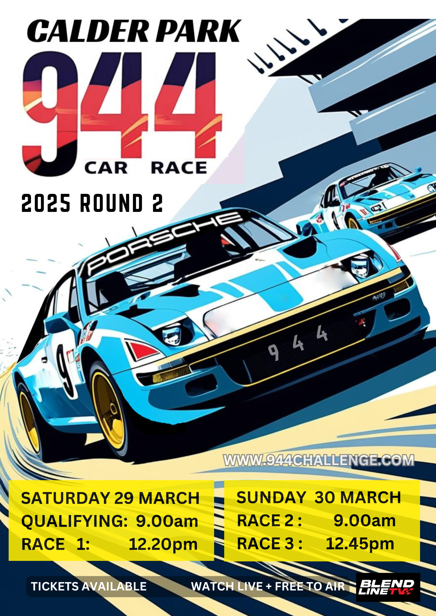 944 Challenge Series Official Event Poster - 2025 ROUND 2 - CALDER
