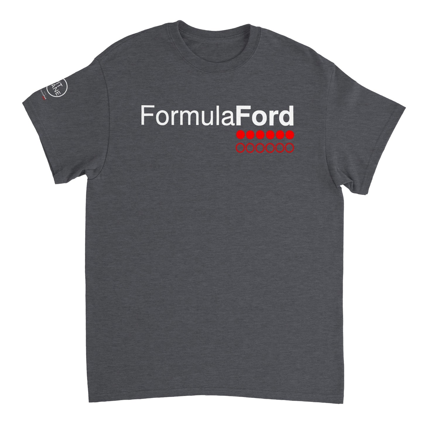 FORMULA FORD Official Heavyweight 100% Cotton Crewneck T-shirt - Titanium