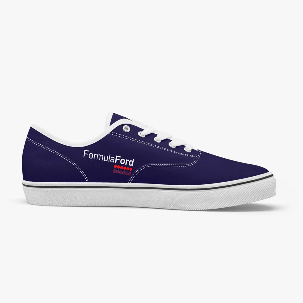 Formula Ford Official Classic Low Top Canvas Skate shoes - Navy white