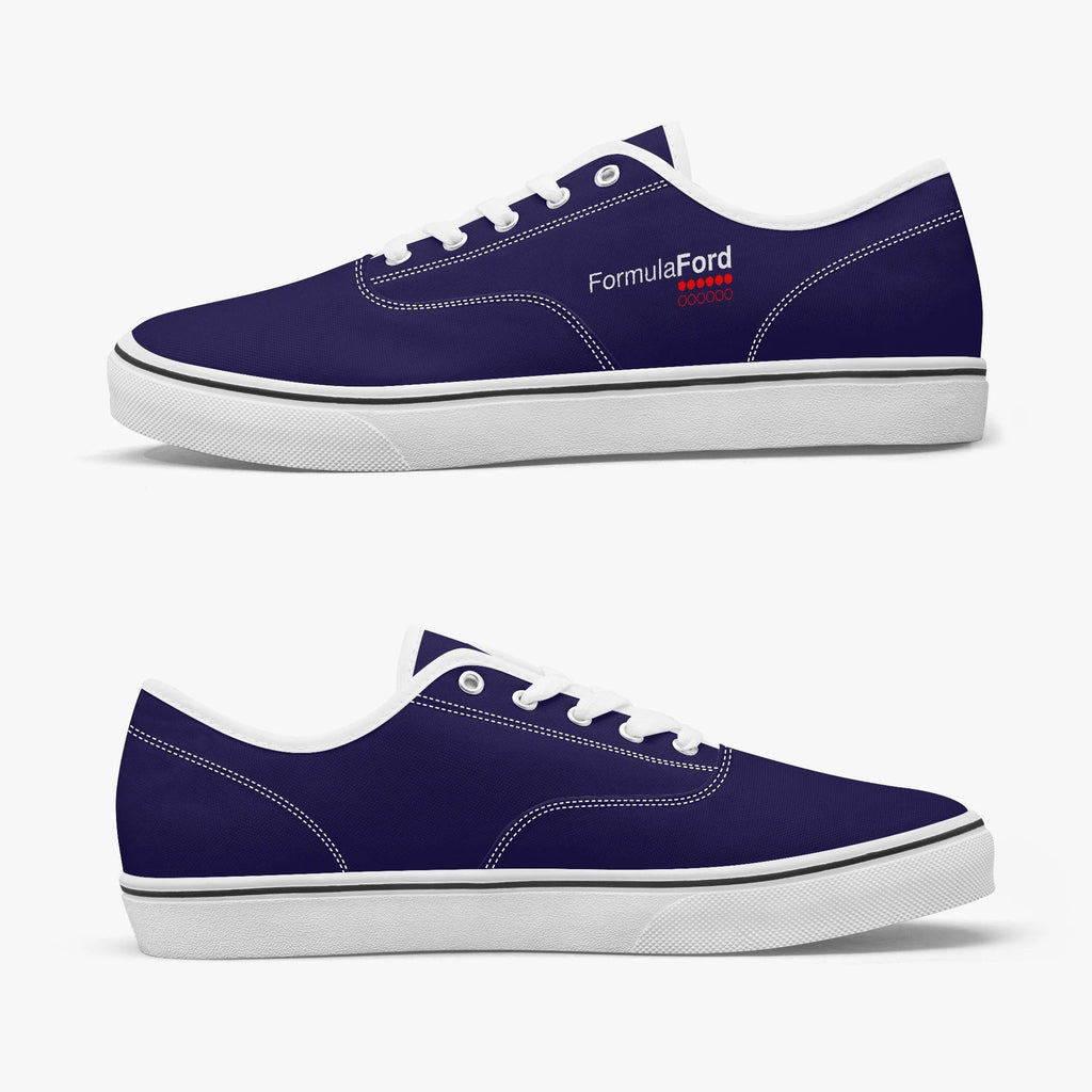 Formula Ford Official Classic Low Top Canvas Skate shoes - Navy white
