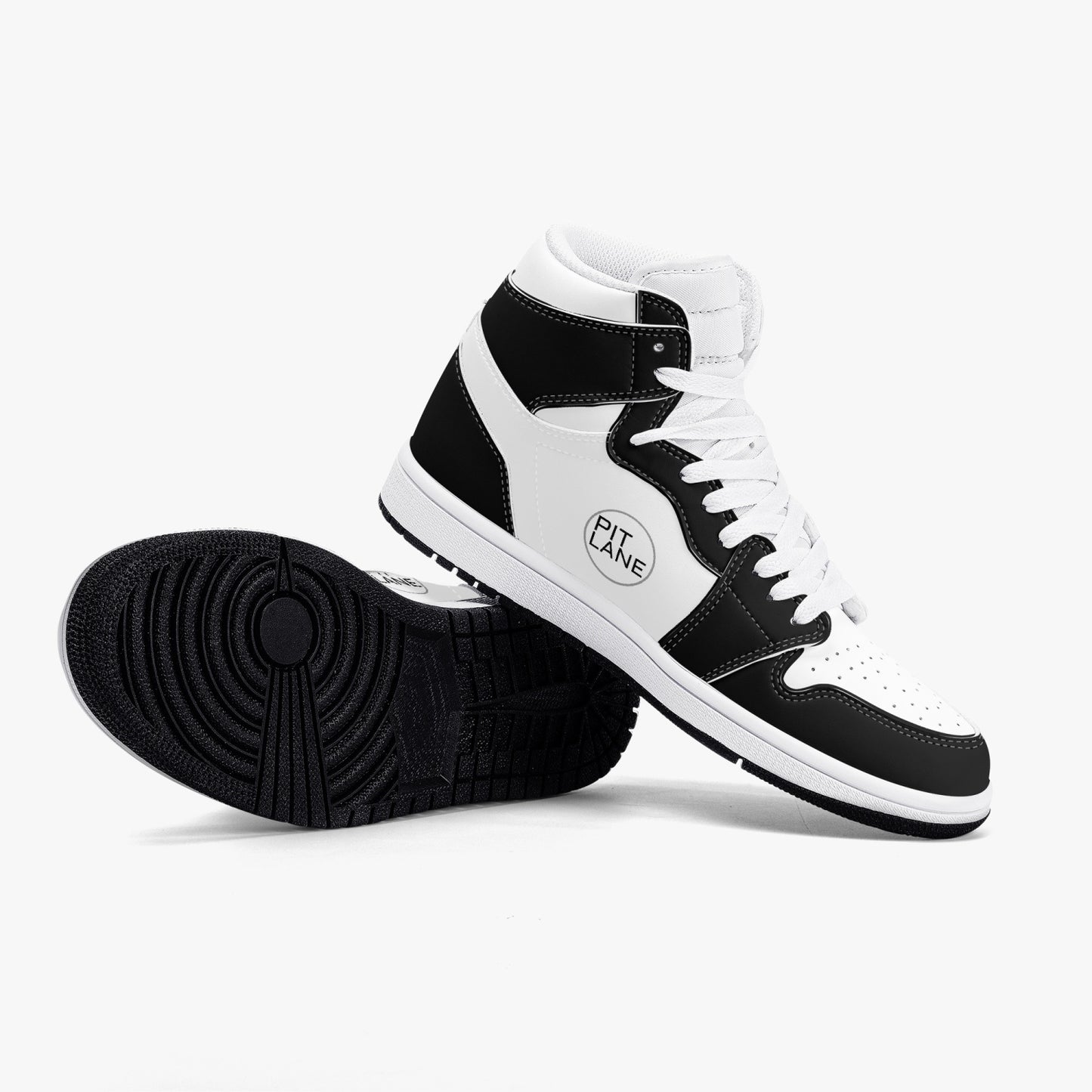 PIT LANE CLOTHING High-Top Full Leather Sneakers