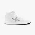 Pit Lane Clothing: 'Slayer' High Top leather sneakers - White