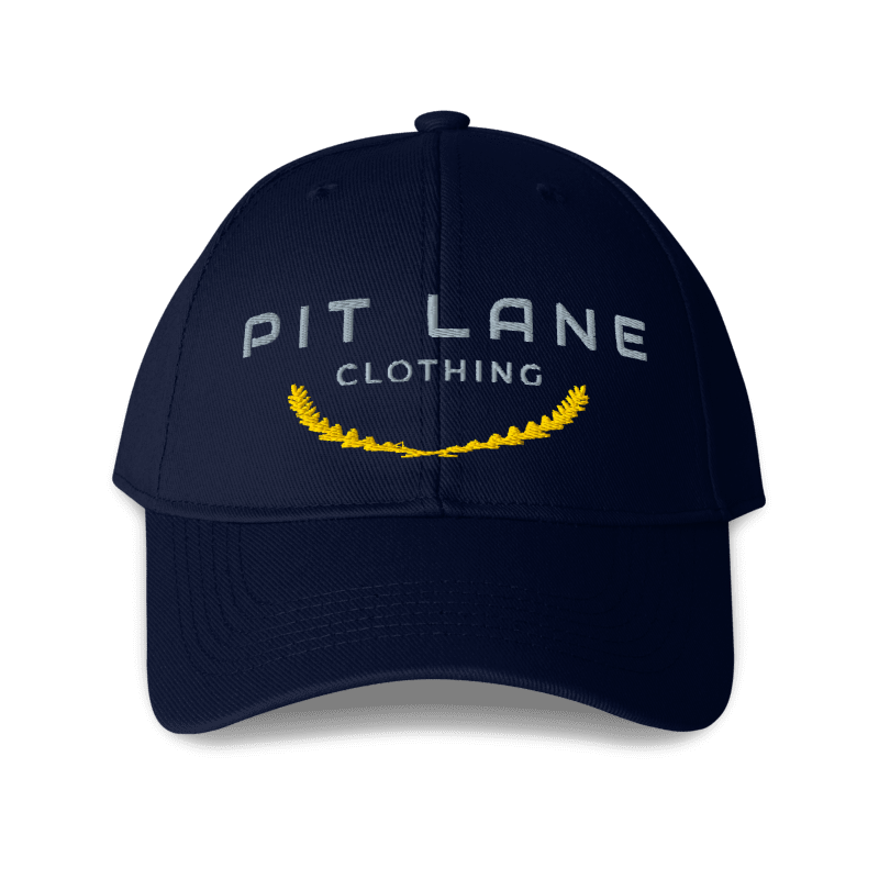 'PIT LANE Winner' Embroidered cap - Navy / Gold