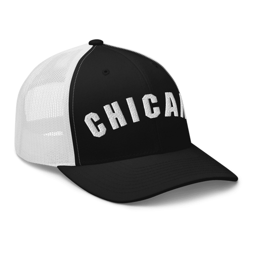 'Chicane' Embroidered Trucker cap - Navy/White