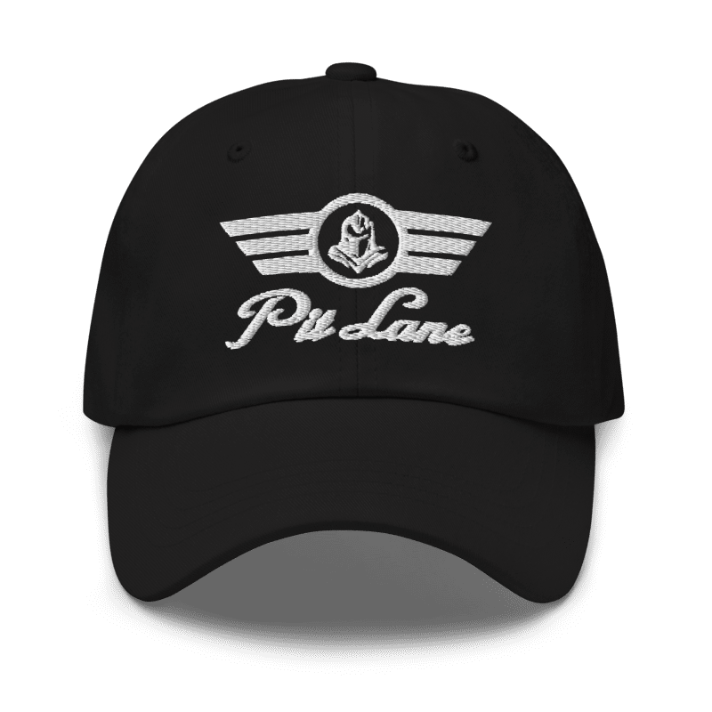 Pit Lane Clothing: Embroidered Hat - full carbon