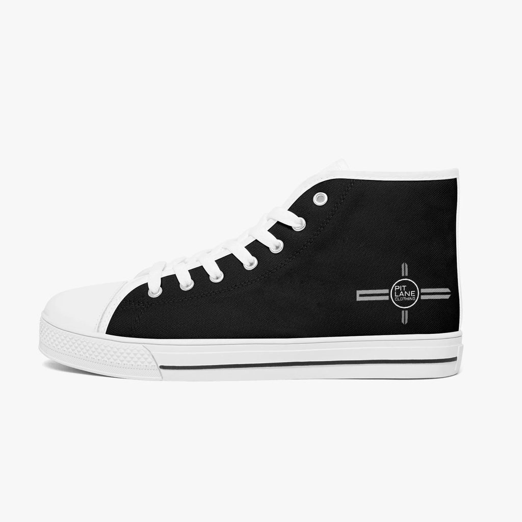 Pit Lane Clothing: 'Street circuit' canvas track shoe - carbon/white