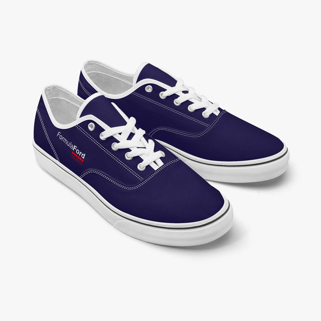 Formula Ford Official Classic Low Top Canvas Skate shoes - Navy white