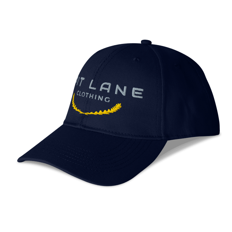 'PIT LANE Winner' Embroidered cap - Navy / Gold