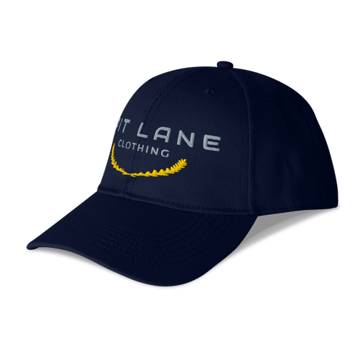 'PIT LANE Winner' Embroidered cap - Navy / Gold