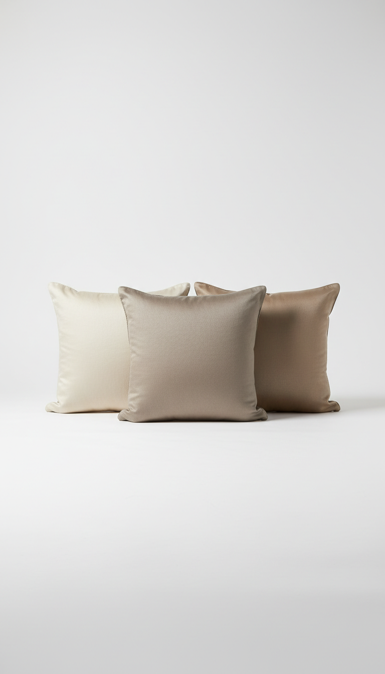 Hand-Finished Silk Cushion Set