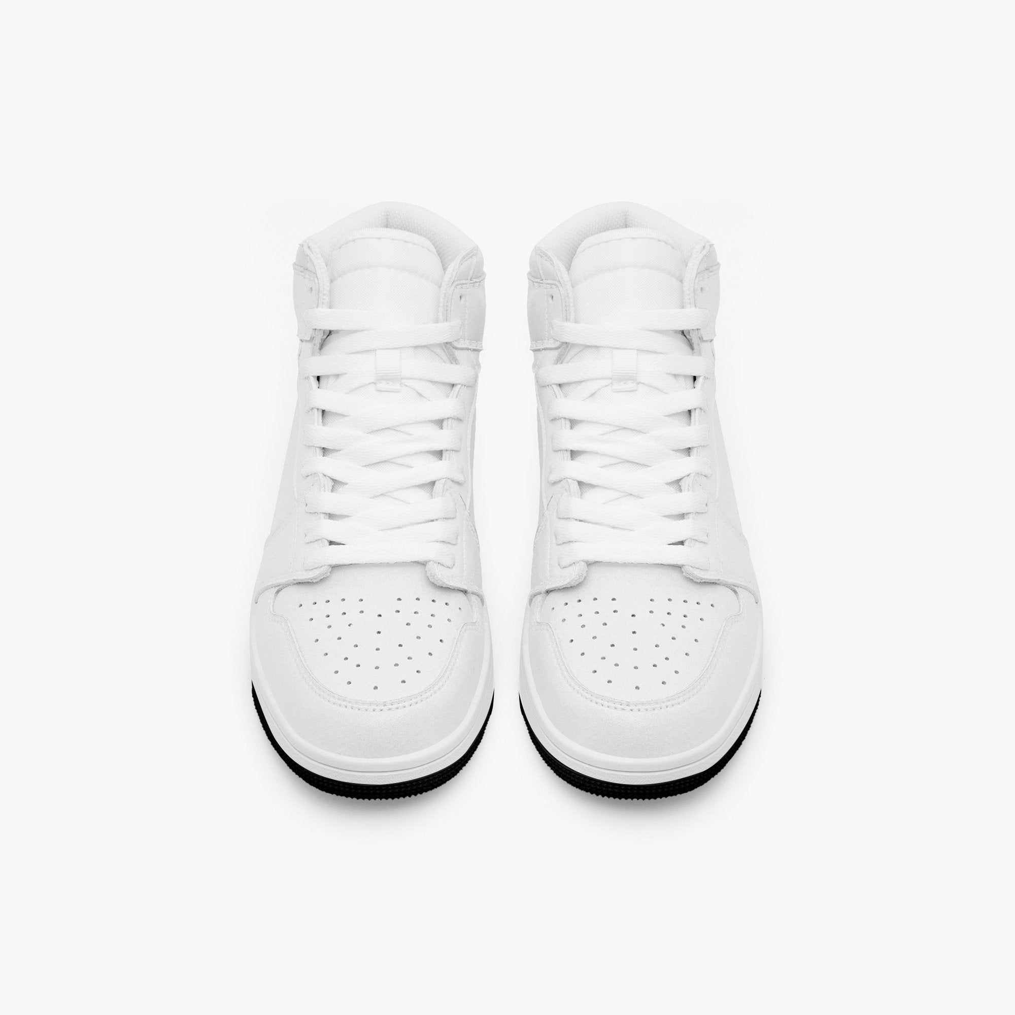 Pit Lane Clothing: 'Slayer' High Top leather sneakers - White
