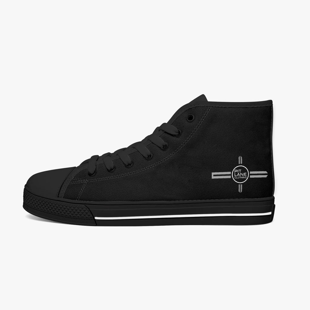 Pit Lane Clothing: 'Street circuit' canvas track shoe - carbon/black
