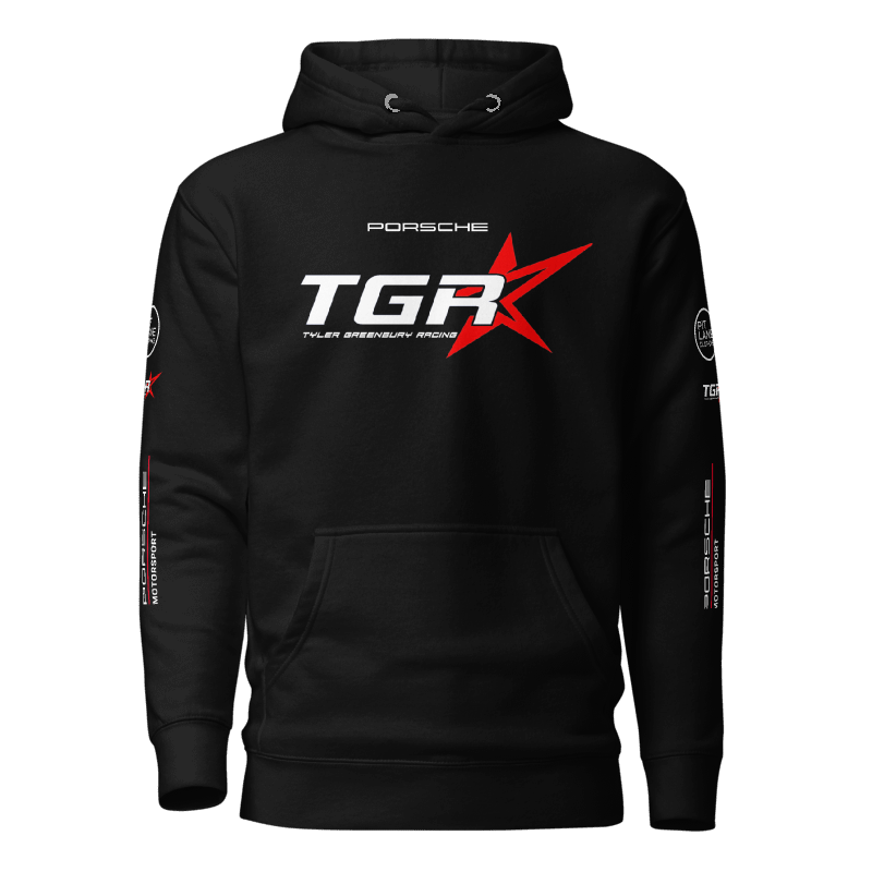 Pit Lane Clothing: KOBI WILLIAMS TYLER GREENBURY RACING Fleeced Hoodie - Black