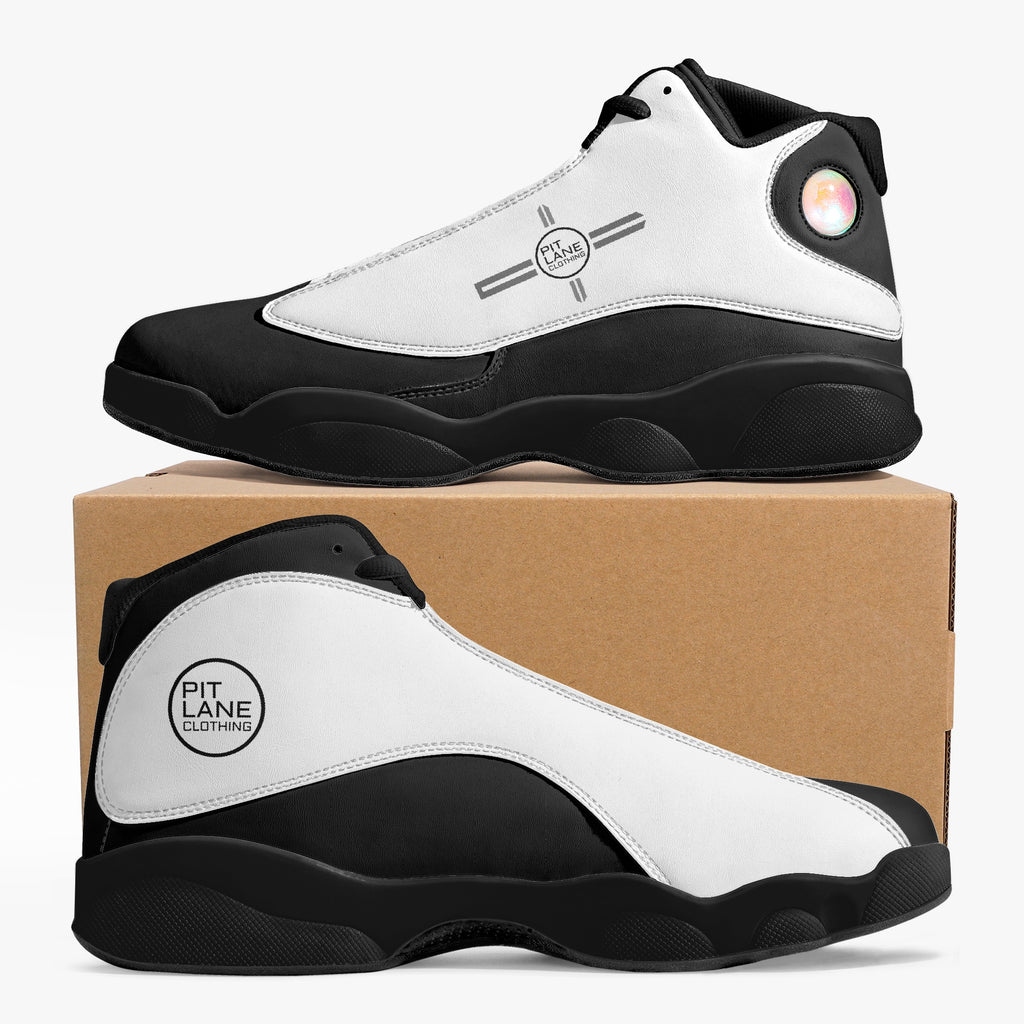 Pit Lane Clothing 'Enforcer' - Mid Top Leather sneakers