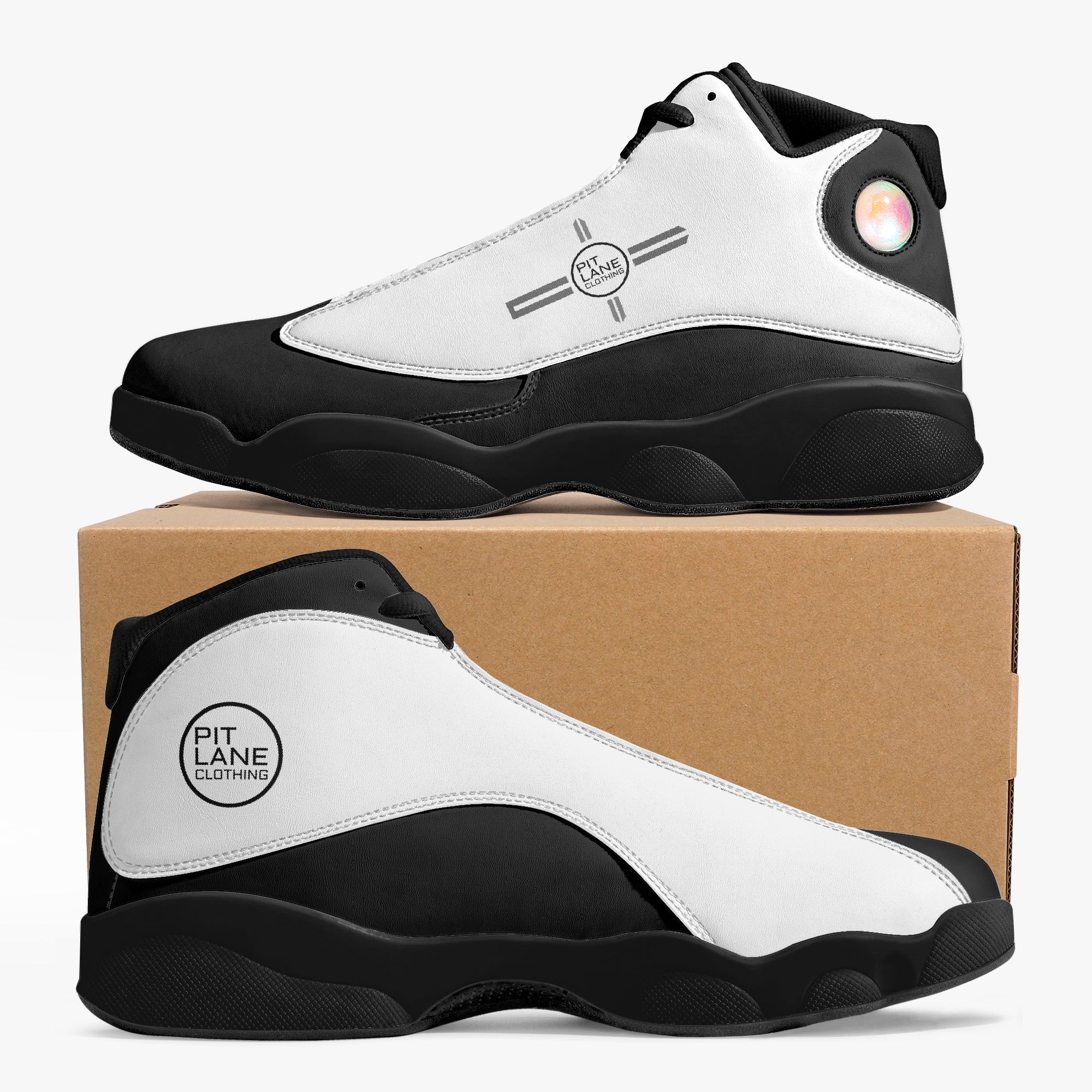 Pit Lane Clothing 'Enforcer' - Mid Top Leather sneakers