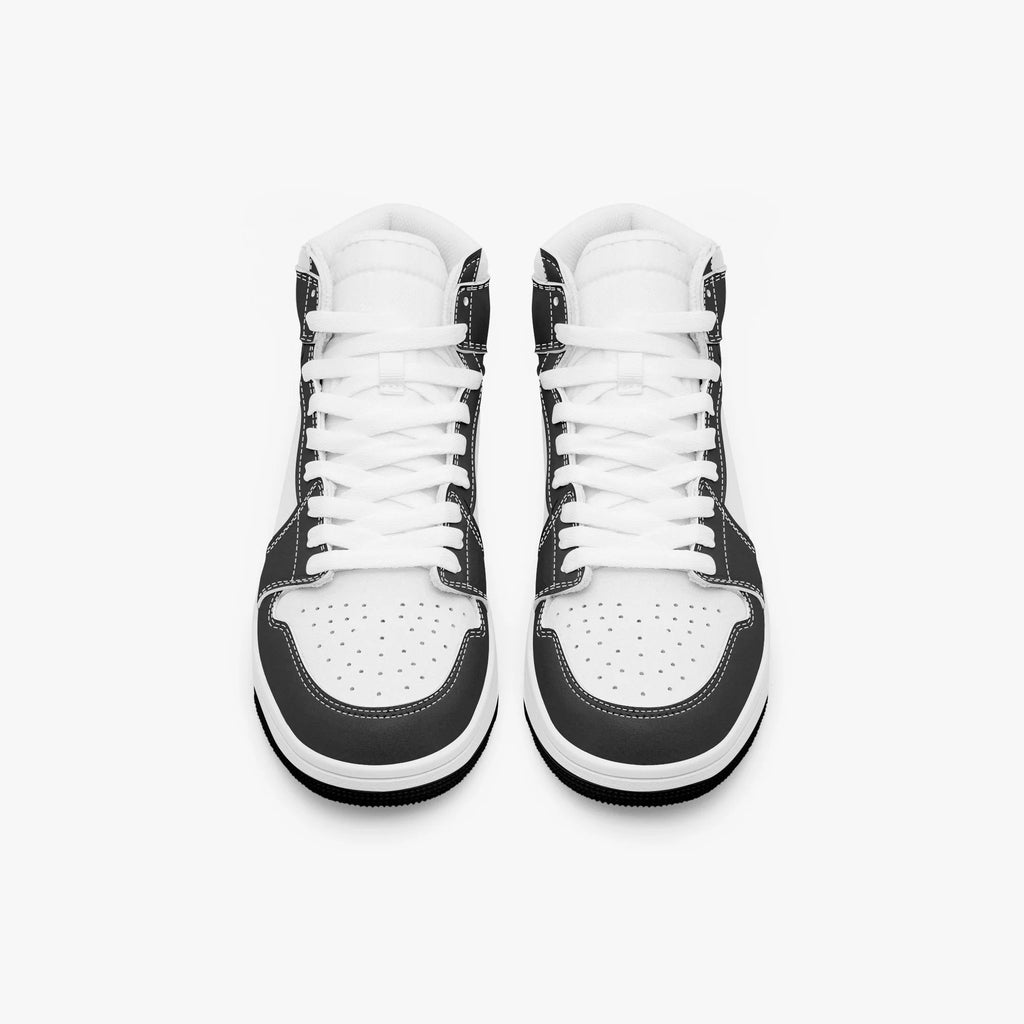 Pit Lane Clothing: Dominator High Top leather sneakers - white stitch