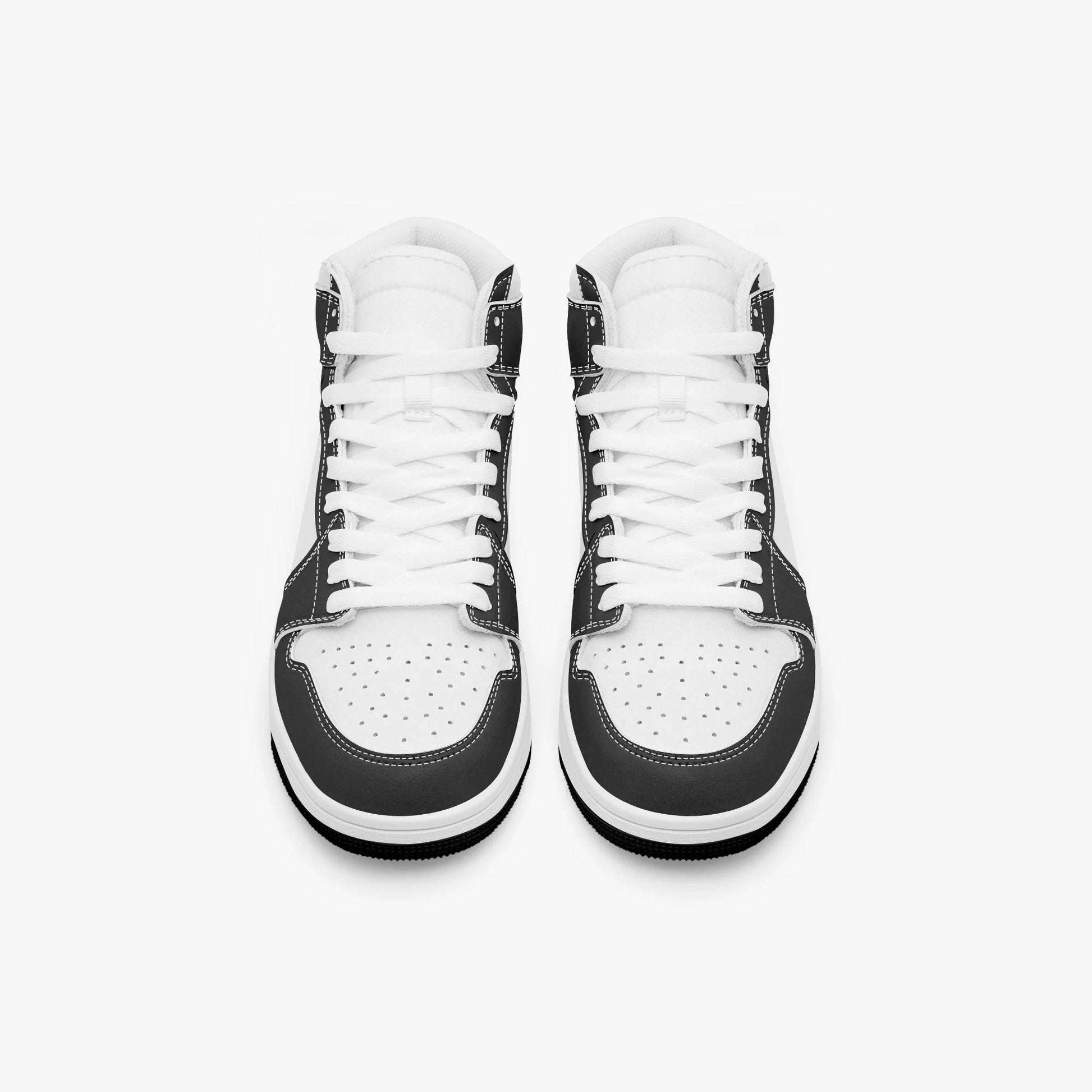Pit Lane Clothing: Dominator High Top leather sneakers - white stitch