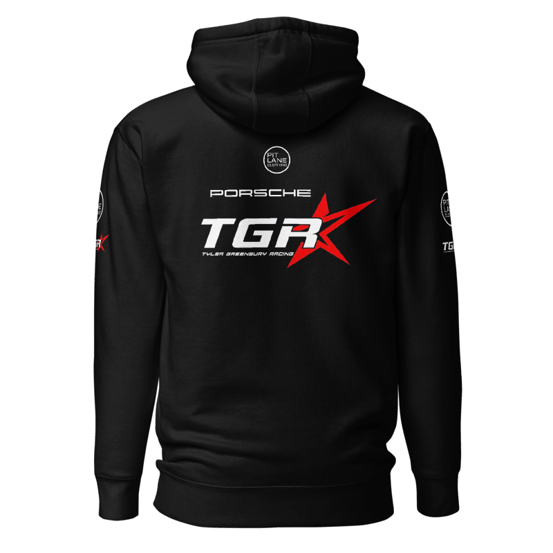 Pit Lane Clothing: KOBI WILLIAMS TYLER GREENBURY RACING Fleeced Hoodie - Black