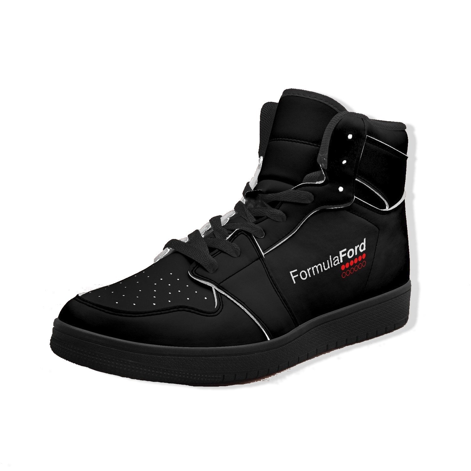 Formula Ford Official - 'Stealth' High Top leather sneakers - Full carbon