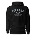 Pit Lane Clothing: Embroidered Heavyweight Fleece Hoodie - Velocity - carbon