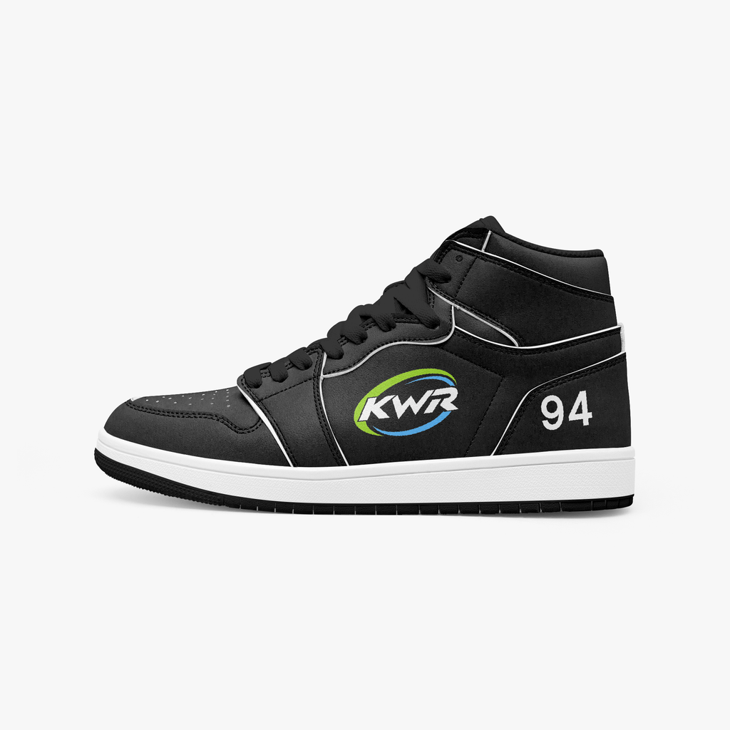 Pit Lane Clothing: KOBI WILLIAMS RACING High Top Leather sneaker - Black