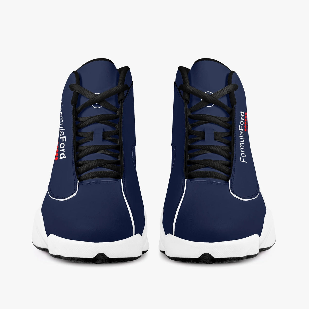 Formula Ford Official 'Shark'  High Top Leather sneakers - Navy Blue / white
