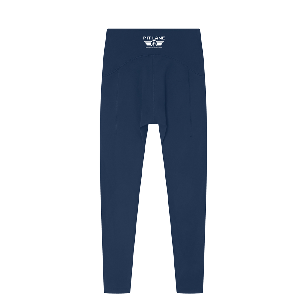 PIT LANE CLOTHING Womens Performance Leggings - Navy Blue