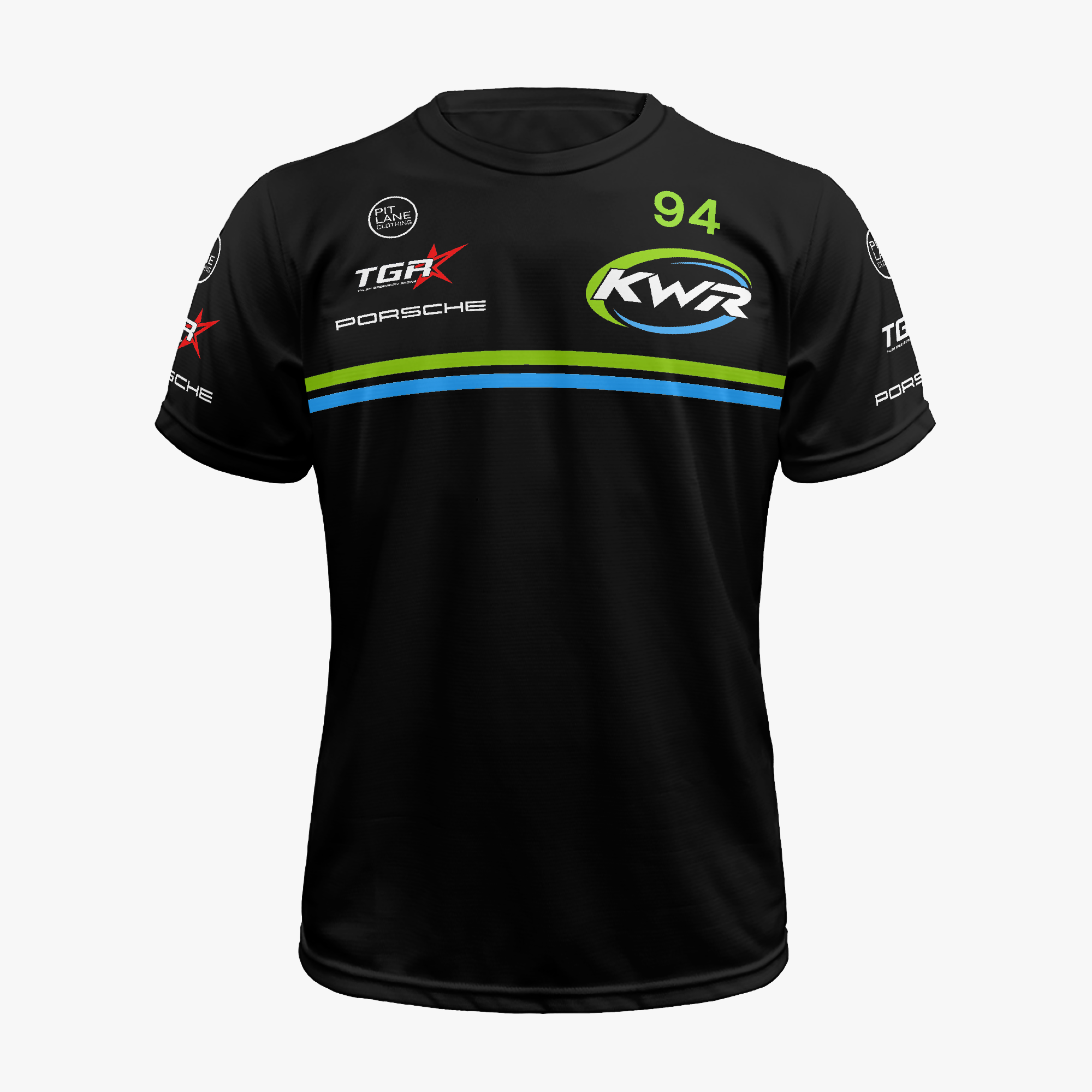 Pit Lane Clothing: KOBI WILLIAMS RACING Activewear T-shirt - Black